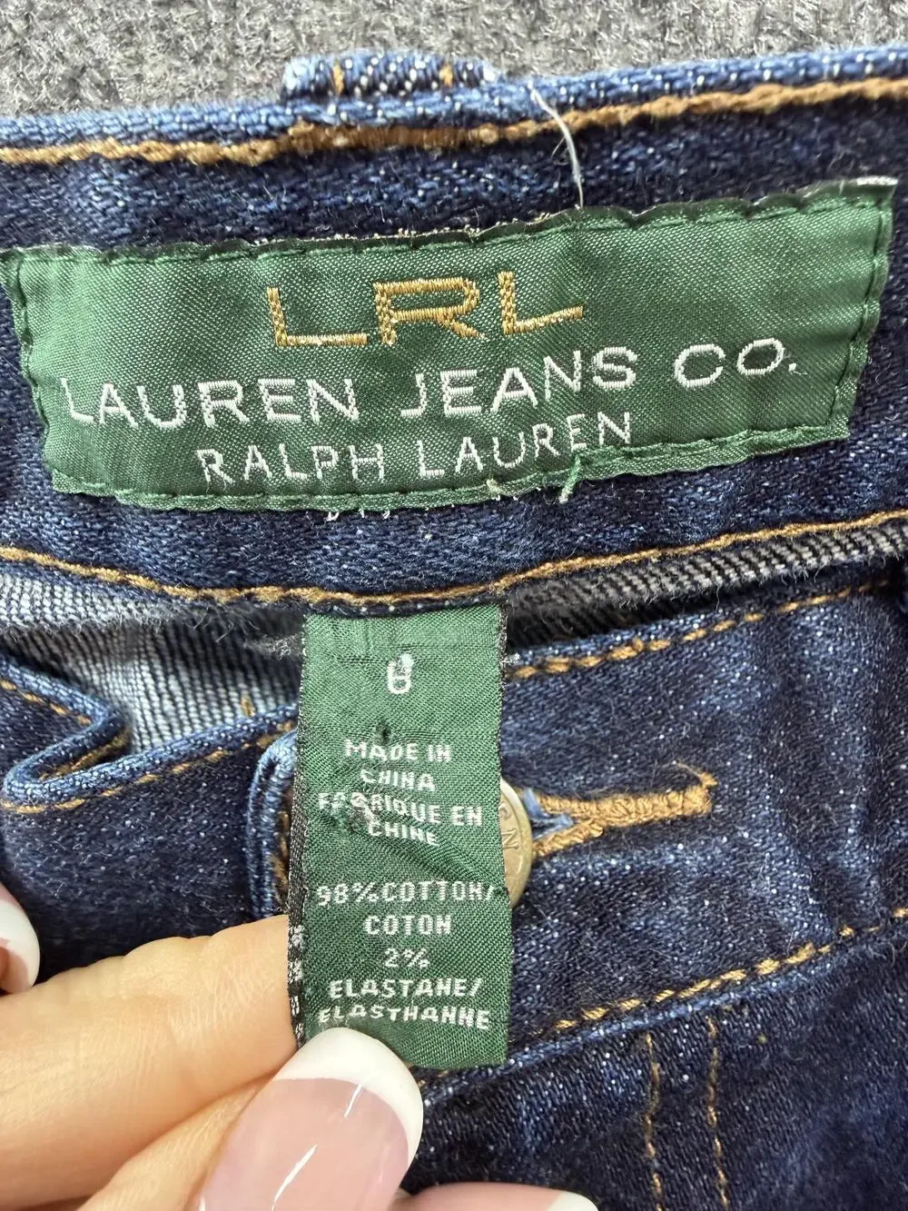 Lauren Ralph Lauren Jeans Womens 6 Blue Medium Wash Classic Bootcut Denim Pants